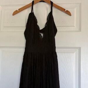 Love Culture Black Lace Maxi Dress